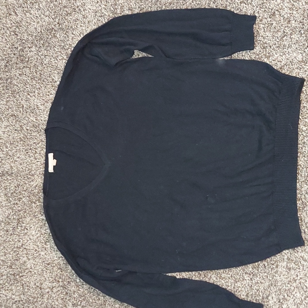 Black V-neck Sweater
